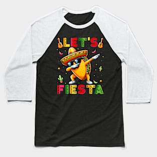 Let'S Fiesta Taco Cinco De Mayo Boys Men Kids Mexican Party Baseball T-Shirt